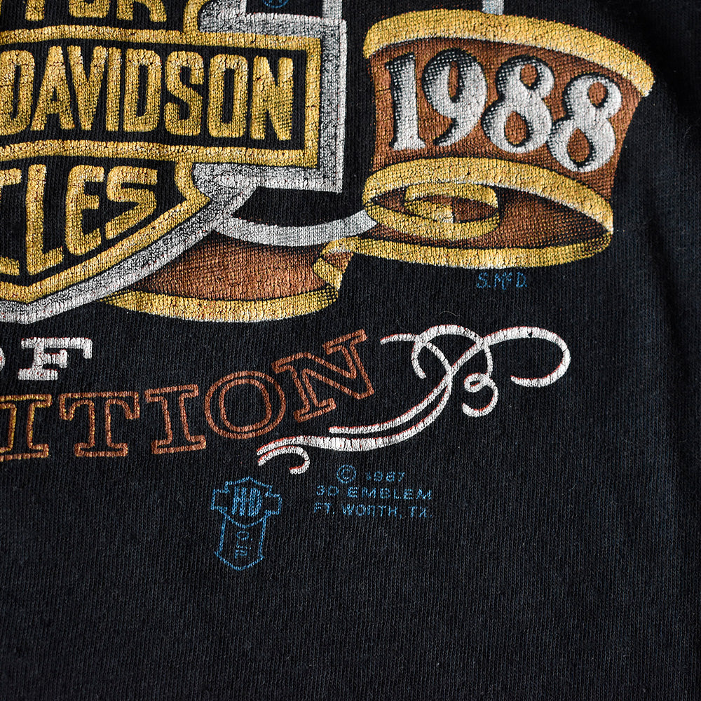 80's 3D EMBLEM “Harley-Davidson 85 Years” Tシャツ 250720H