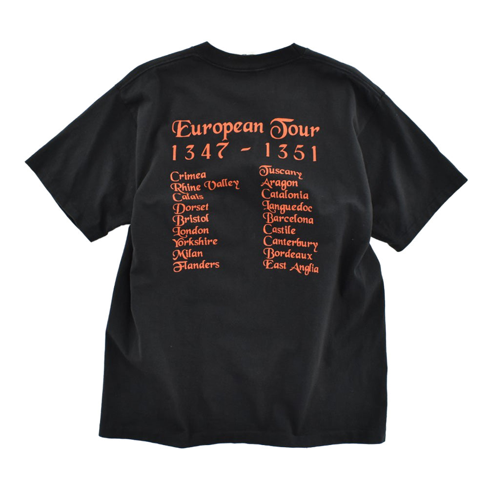 90's Black Death "European Tour 1347-1351" ペストTシャツ USA製 260804H