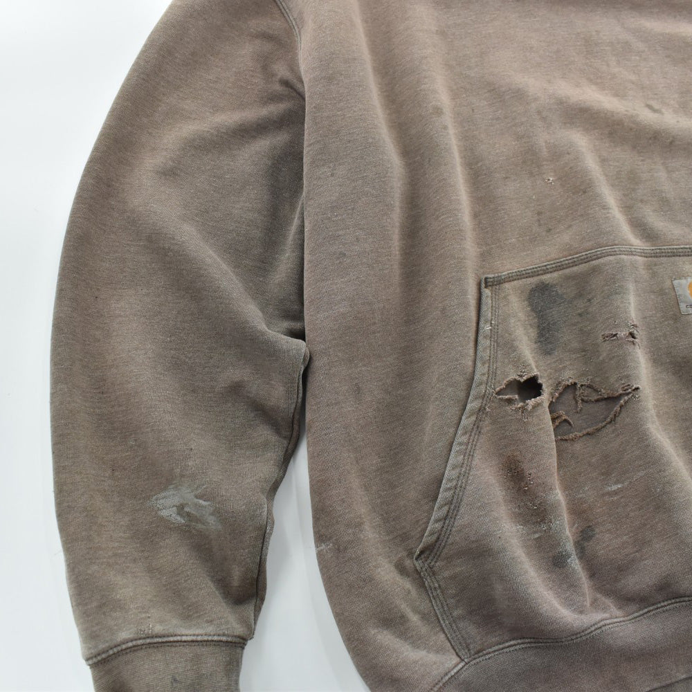 Carhartt 鬼フェード&ボロ プルオーバーパーカー 261006H