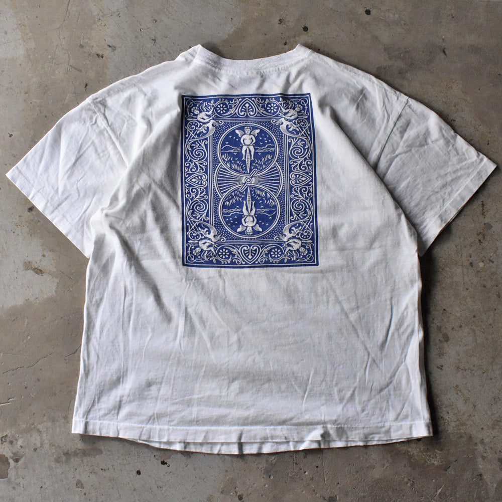 90's SCREEN STARS ”Bicycle Playing Cards” 両面プリント トランプ Tシャツ 240521