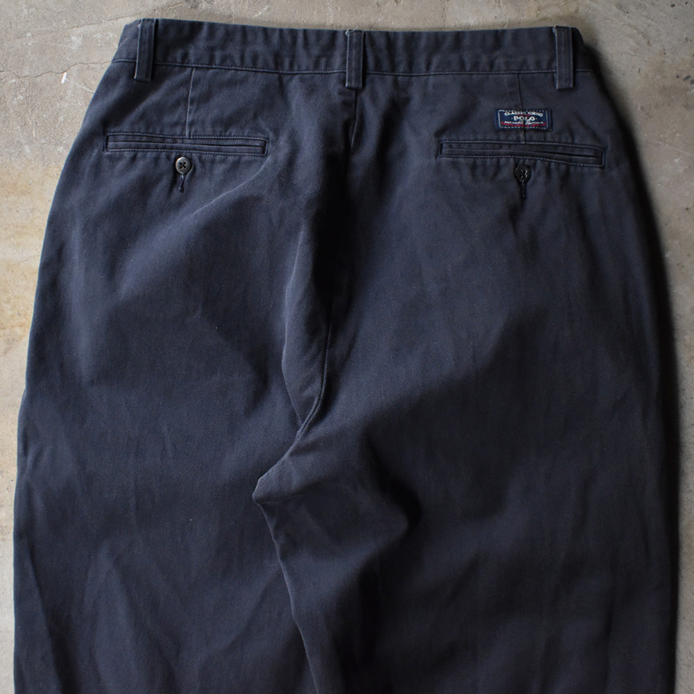 90's Polo Ralph Lauren “ANDREW PANT” ツータック チノパン 240321 S2018