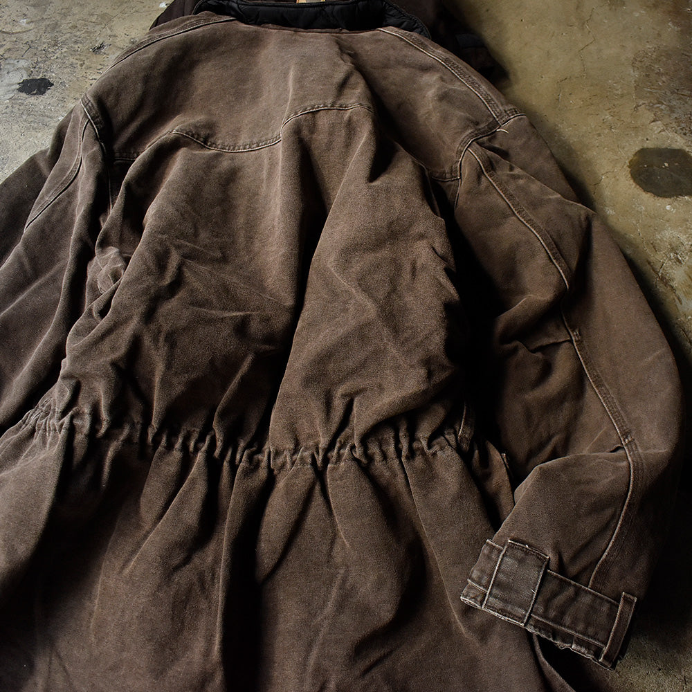 90's～ Carhartt フード付き ウエスタンヨーク ダックジャケット ブランケットライナー 231215H