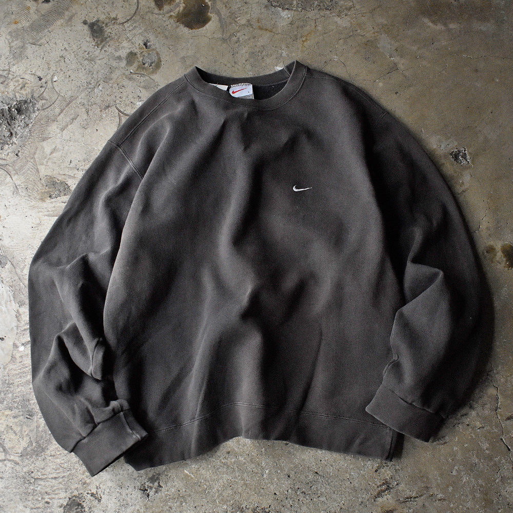 90's NIKE small swoosh logo刺繡 スウェット USA製 231113H