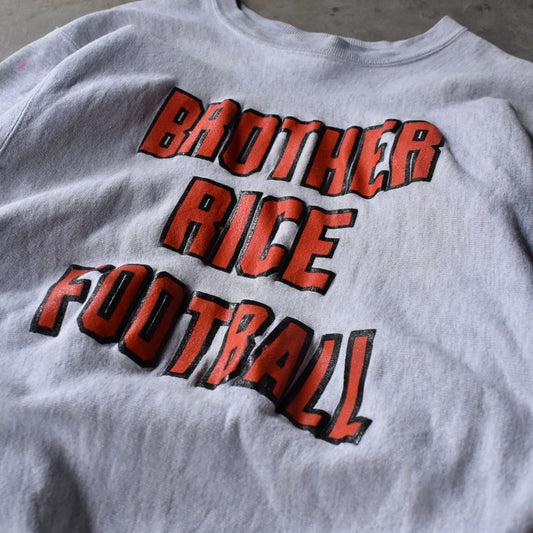 90’s RUGGED SWEATS “BROTHER RICE FOOTBAL” リバースタイプ スウェット USA製 230928