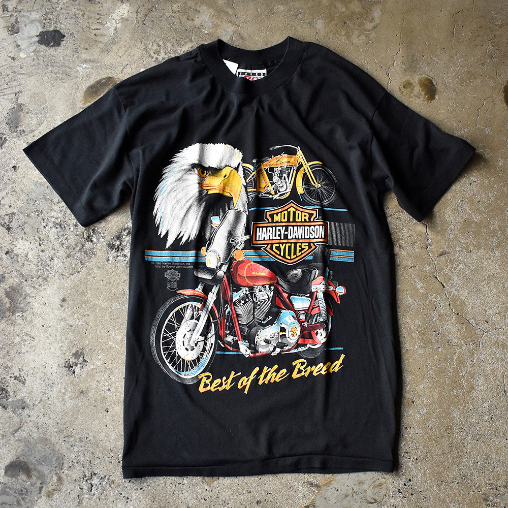 80's Harley Davidson “Best of the Breed” イーグル×ハーレー Tシャツ 240723H