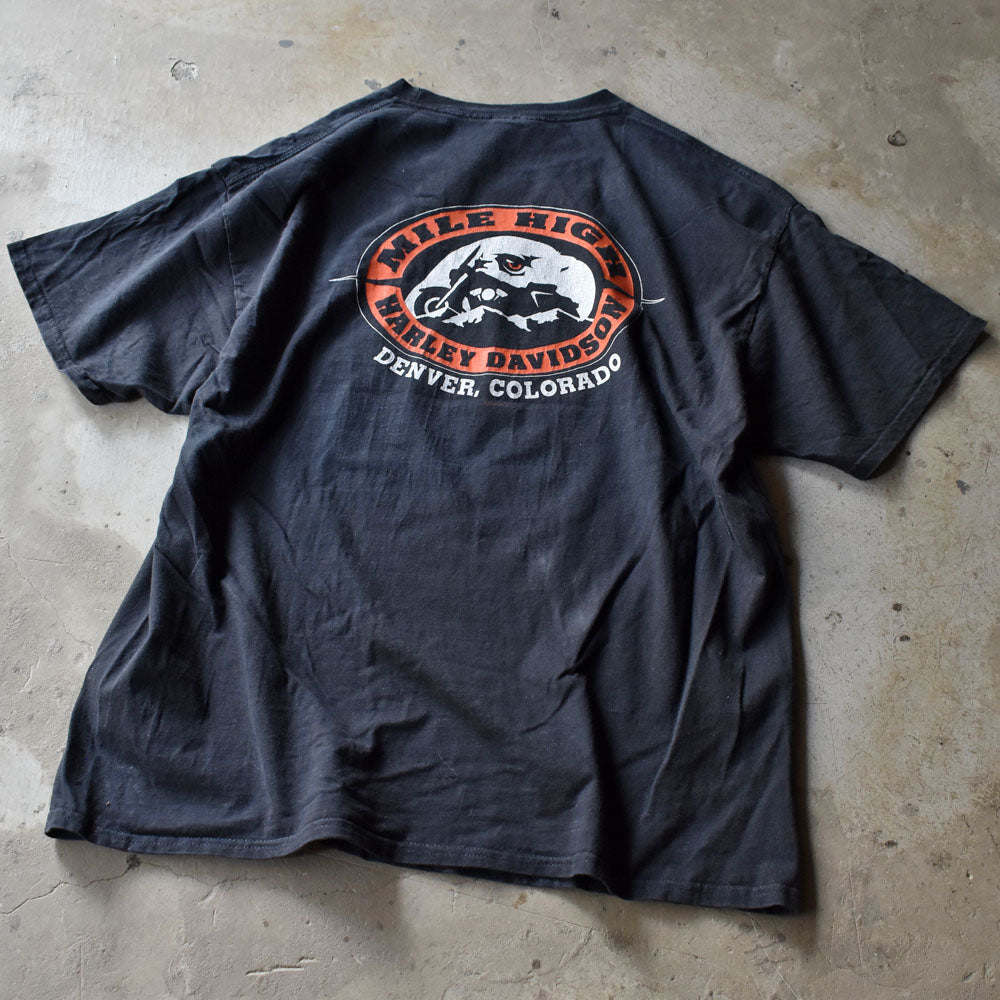 Y2K Harley-Davidson 両面プリント Tシャツ 240522