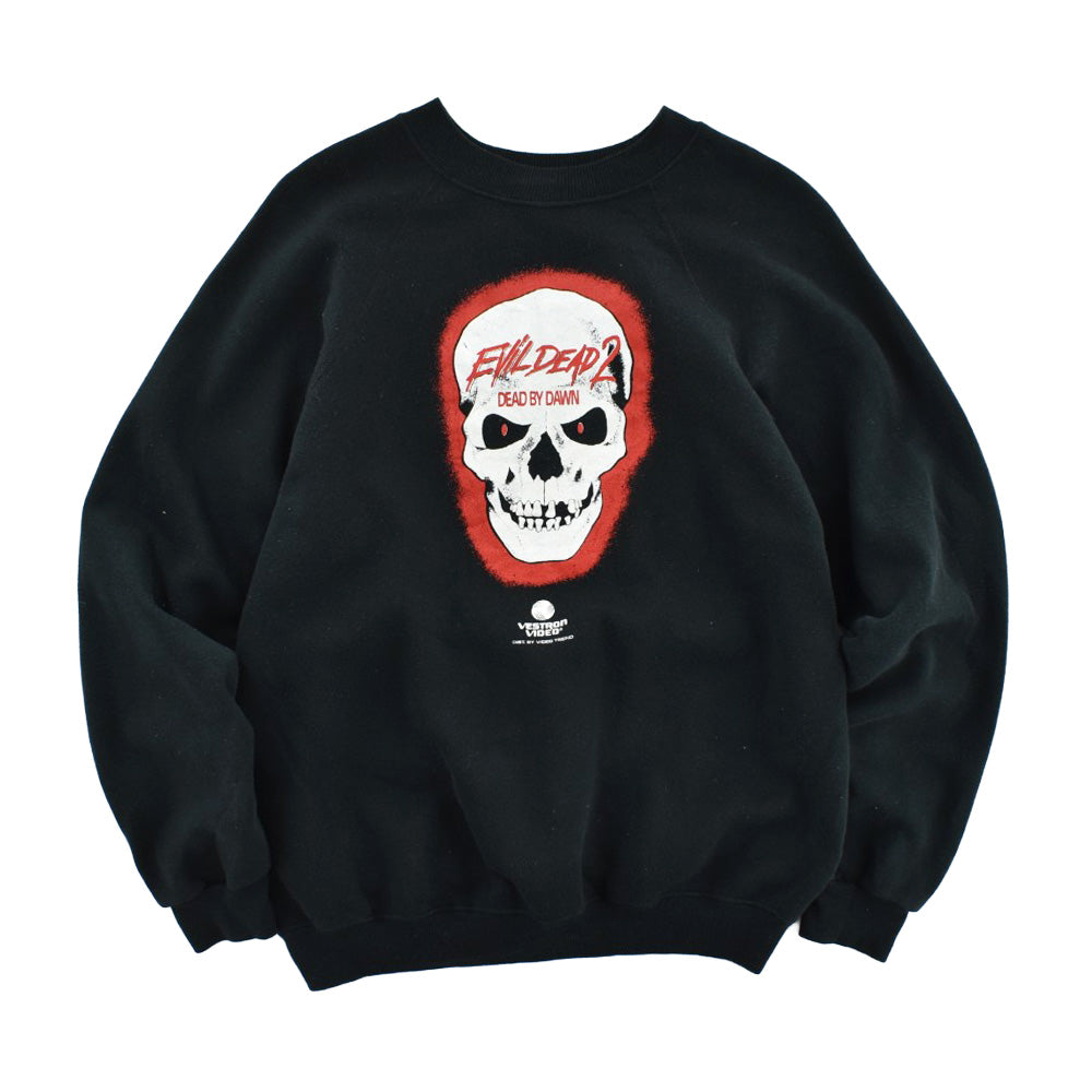 90's "EVIL DEAD 2 / DEAD BY DAWN" ホラームービー プリントスウェット 260206H