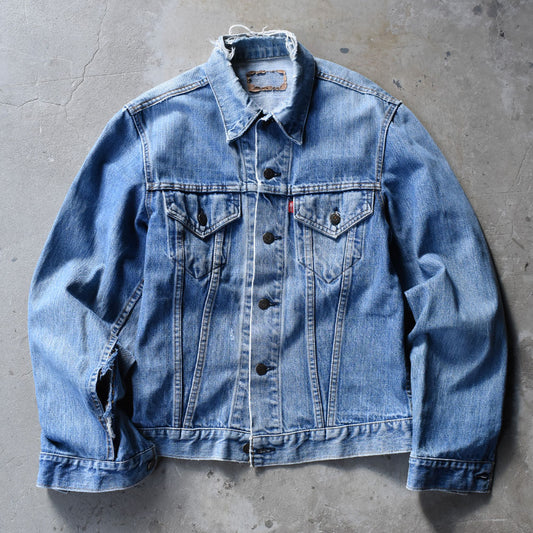 70’s Levi's 70505 ダメージ!縦落ち デニムジャケット USA製 250109H