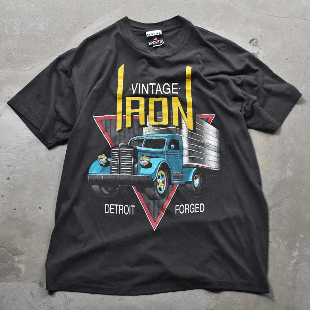 VINTAGE IRON トラックプリント Tシャツ 1990年〜 ヴィンテージ