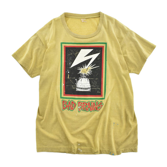 80's BAD BRAINS "Capitol" 1st アルバム 稲妻 ハードコア ロックTシャツ 260619H