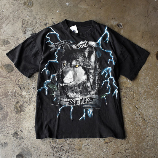 90’s AMERICAN THUNDER “ウルフ×サンダー“ Tシャツ 250519H