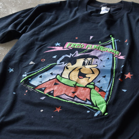 80’s　The Flintstones/原始家族フリントストーン “FRED” Tシャツ　USA製　230907