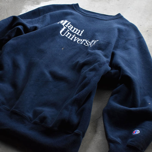 90's Champion/チャンピオン  “Miami University” RWスウェット 230908