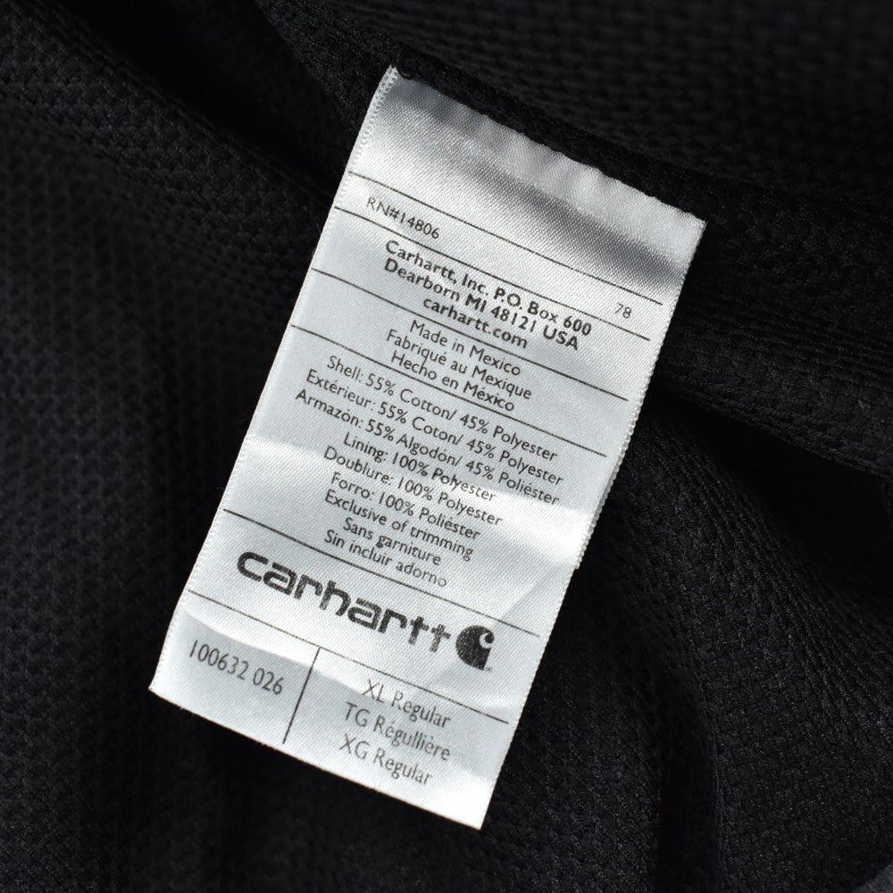 90’s Carhartt "365 DAYS ACCIDENT FREE" メッシュライナー ジップフーディー 260224H