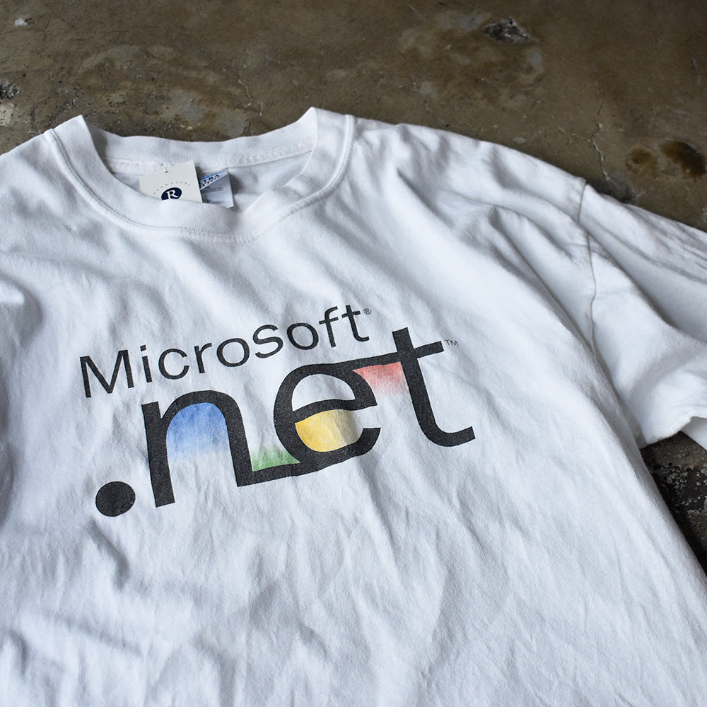 Y2K “Microsoft .net” 企業 Tシャツ 250718H