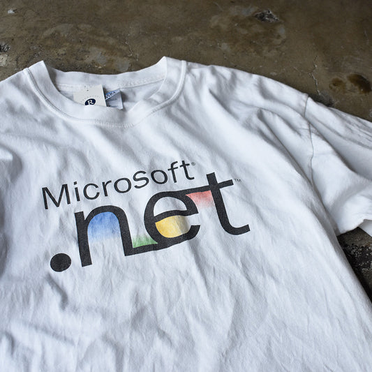Y2K “Microsoft .net” 企業 Tシャツ 250718H