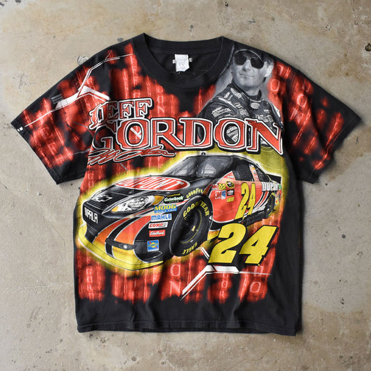 Y2K NASCAR “#24 Jeff Gordon” AOP! レーシング Tシャツ 250616