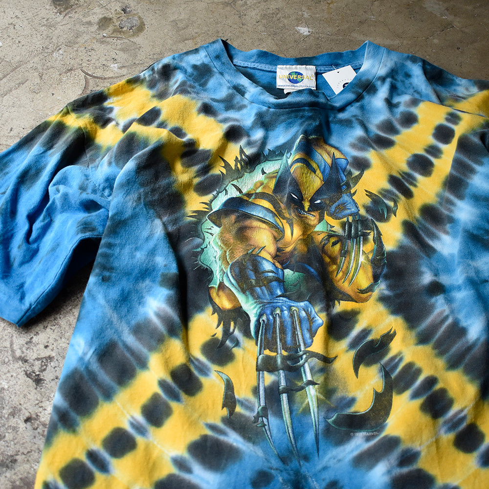 マーベル ウルヴァリン AOP タイダイTシャツ 1999年 USA製 ヴィンテージ