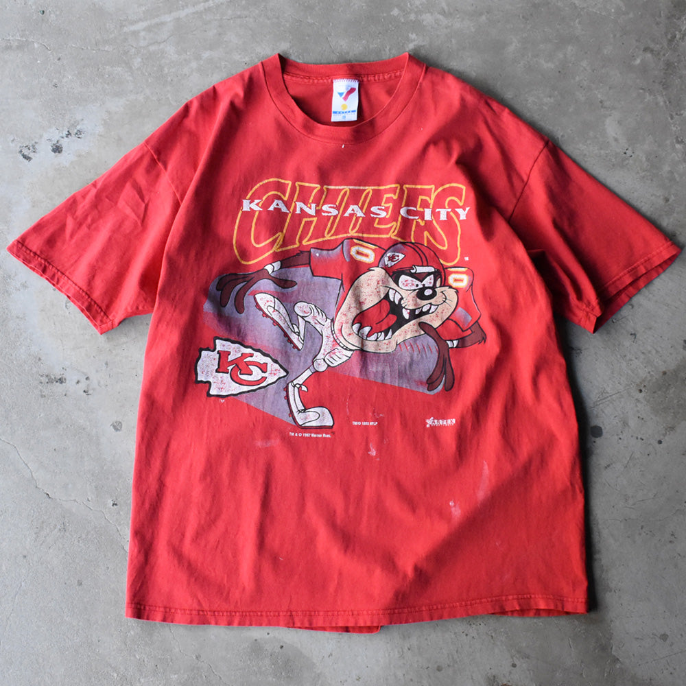 90’s Looney Tunes “NFL” TAZ プリント Tシャツ USA製 250430