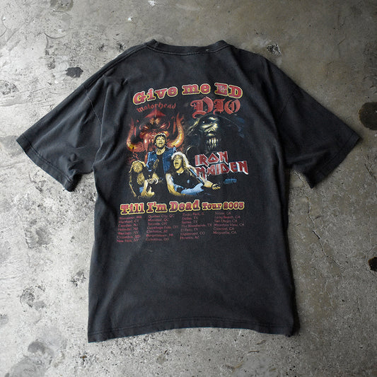 Y2K Iron Maiden×Motörhead×Dio “Give Me Ed... 'til I'm Dead” Tour Tシャツ 250612H