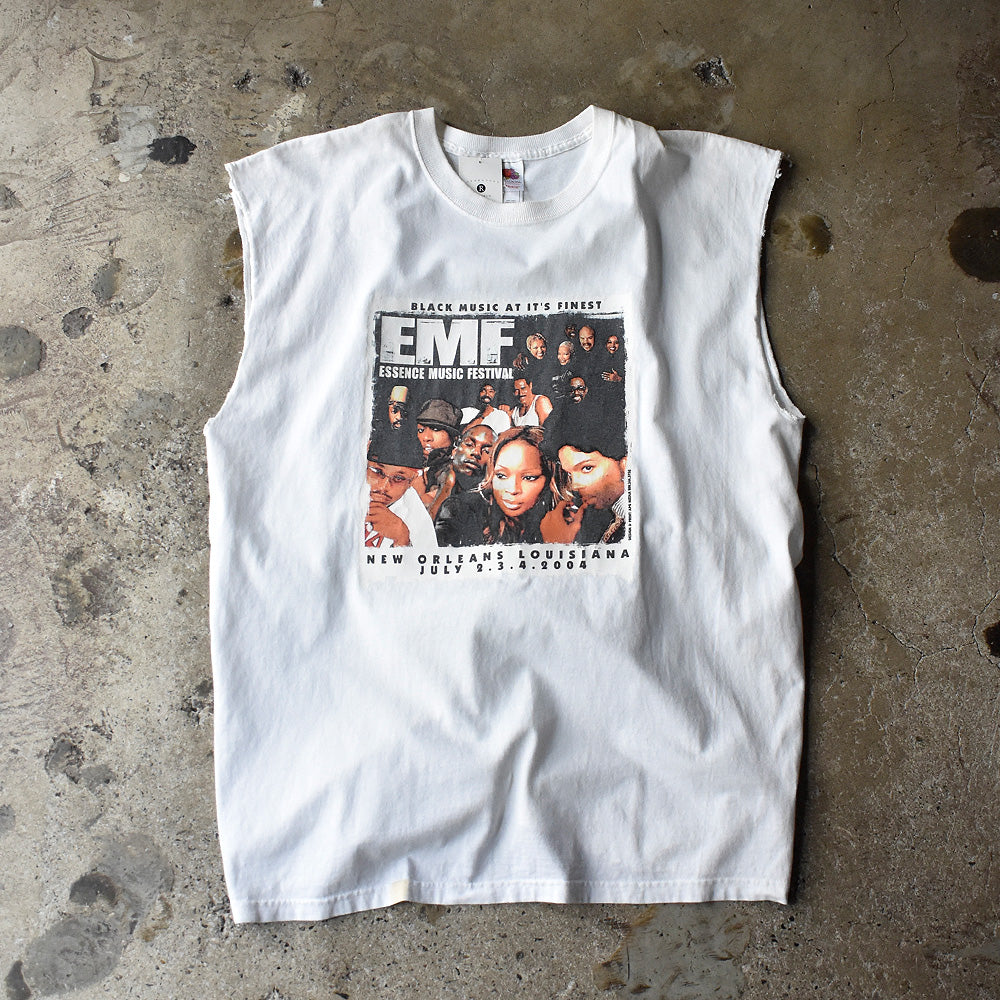 Y2K Essence Music Festival “2004” ノースリーブ フェス Tシャツ 250807H