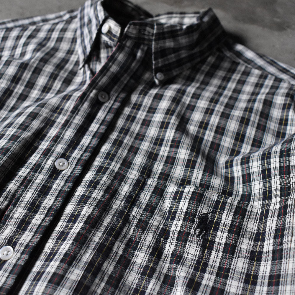 90's Ralph Lauren “BIG SHIRT” タータンチェック ボタンダウンシャツ 240327 S2073