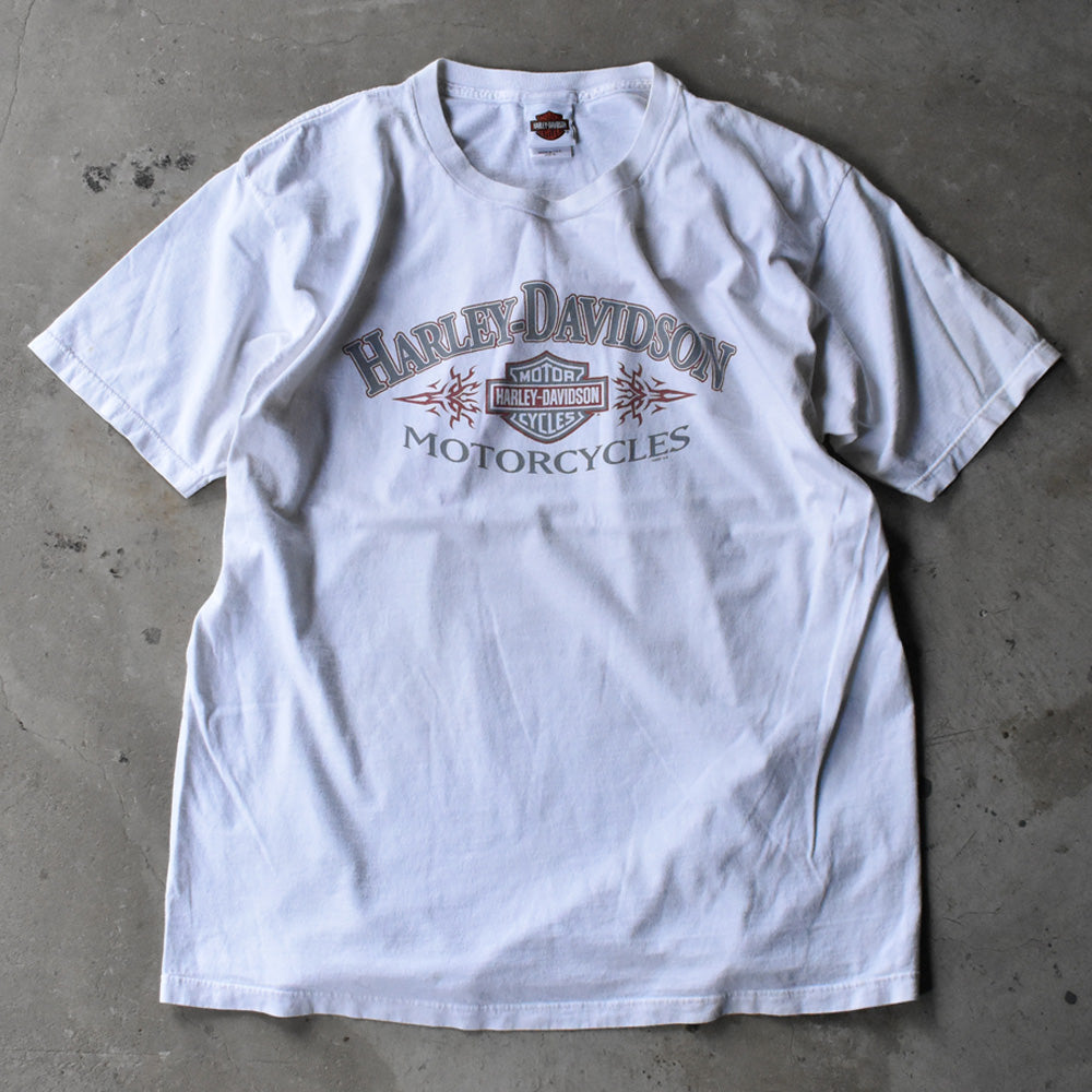ハーレーダビッドソン DEVIL MOUNTAIN 両面プリント Tシャツ 2007年 ホワイト USA製 古着