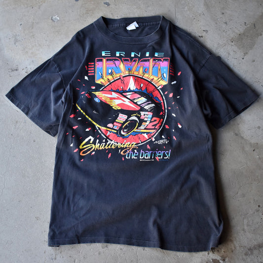 90's　“ETNIE IRVAN/アーニー・アーヴァン #28” レーシングTシャツ　USA製　230803