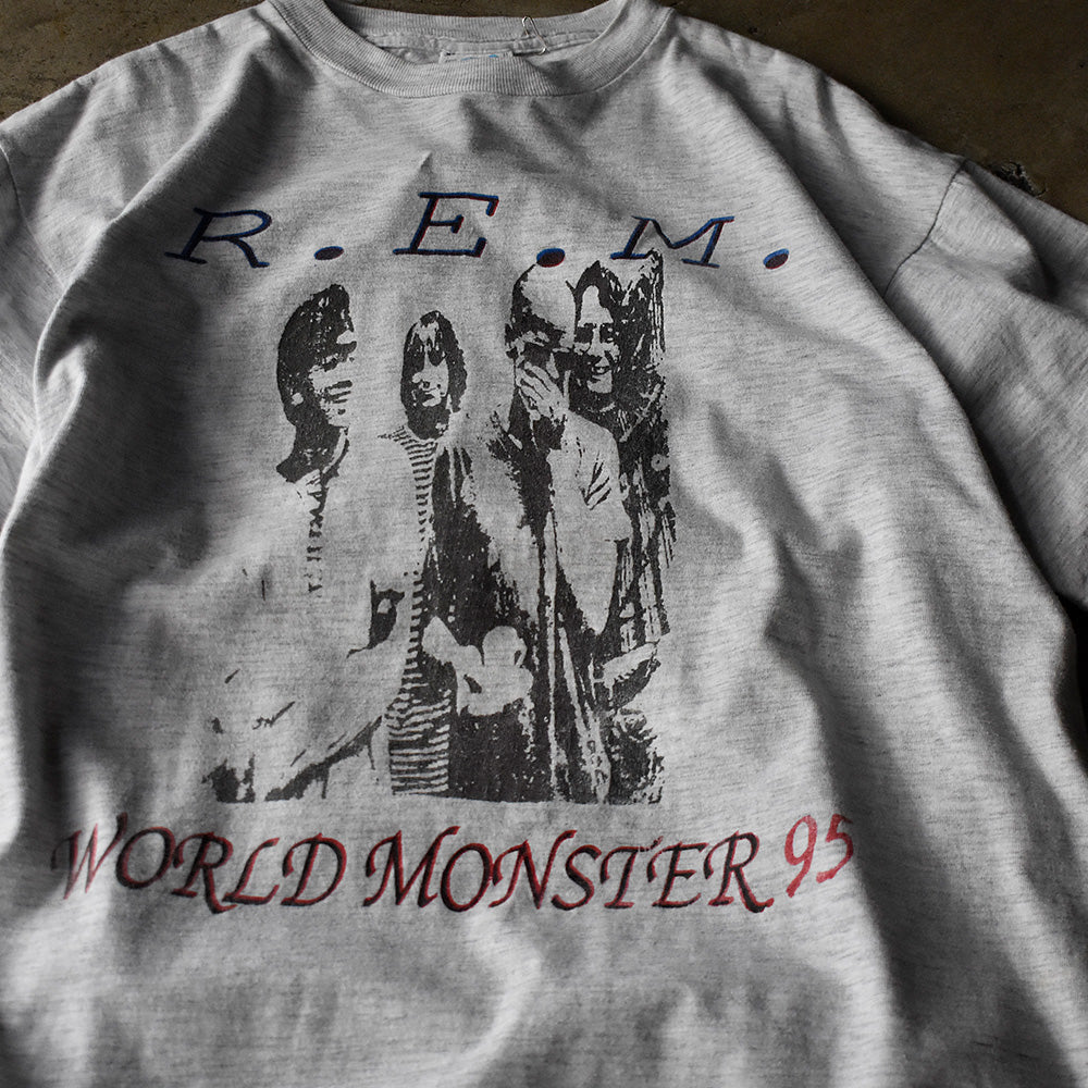 アール・イー・エム World Monster グラフィック Tシャツ 90年代 ブートレグ ヴィンテージ