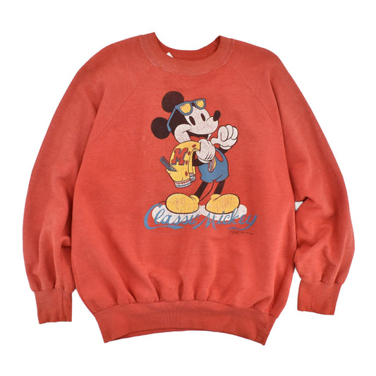 80’s ユーロ製 Mickey Mouse クルーネックスウェット 260203H
