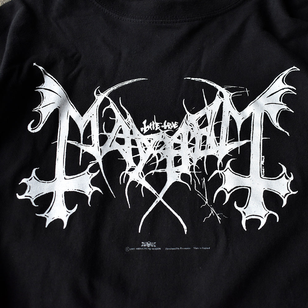 90's Mayhem “Legion Norge” ロングスリーブ ロック Tシャツ 250714HT62
