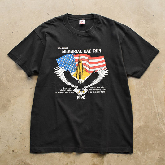 90’s “8th Annual MEMORIAL DAY RUN” 両面プリント Tシャツ USA製 250501