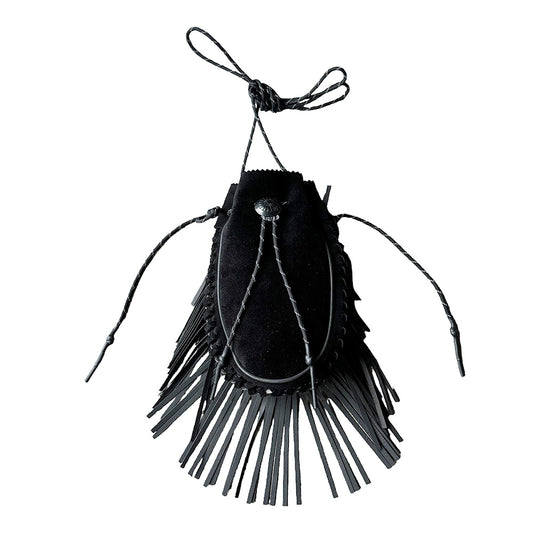 blackmeans フリンジ リフレクター付き レザーポーチ 945-79GAC302-1 240611H