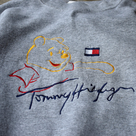 Y2K ブートレグ “プーさん×Tommy Hilfiger“ 刺繍スウェット 250625H