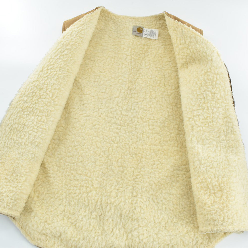 80's Carhartt 6SVT プリントタグ ボアライナー ダックベスト USA製 261009H