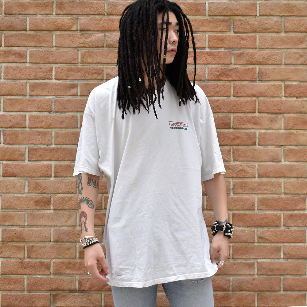 90's～ “Krispy Kreme Doughnuts“ Tシャツ XXL size！ 240713H