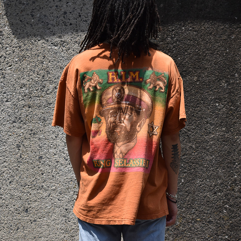 90's　JAH RASTA FARI！　Bob Marley/Luciano/Sizzla/Anthony B/COCOA TEA etc　HIM Reggae Tee　230703H
