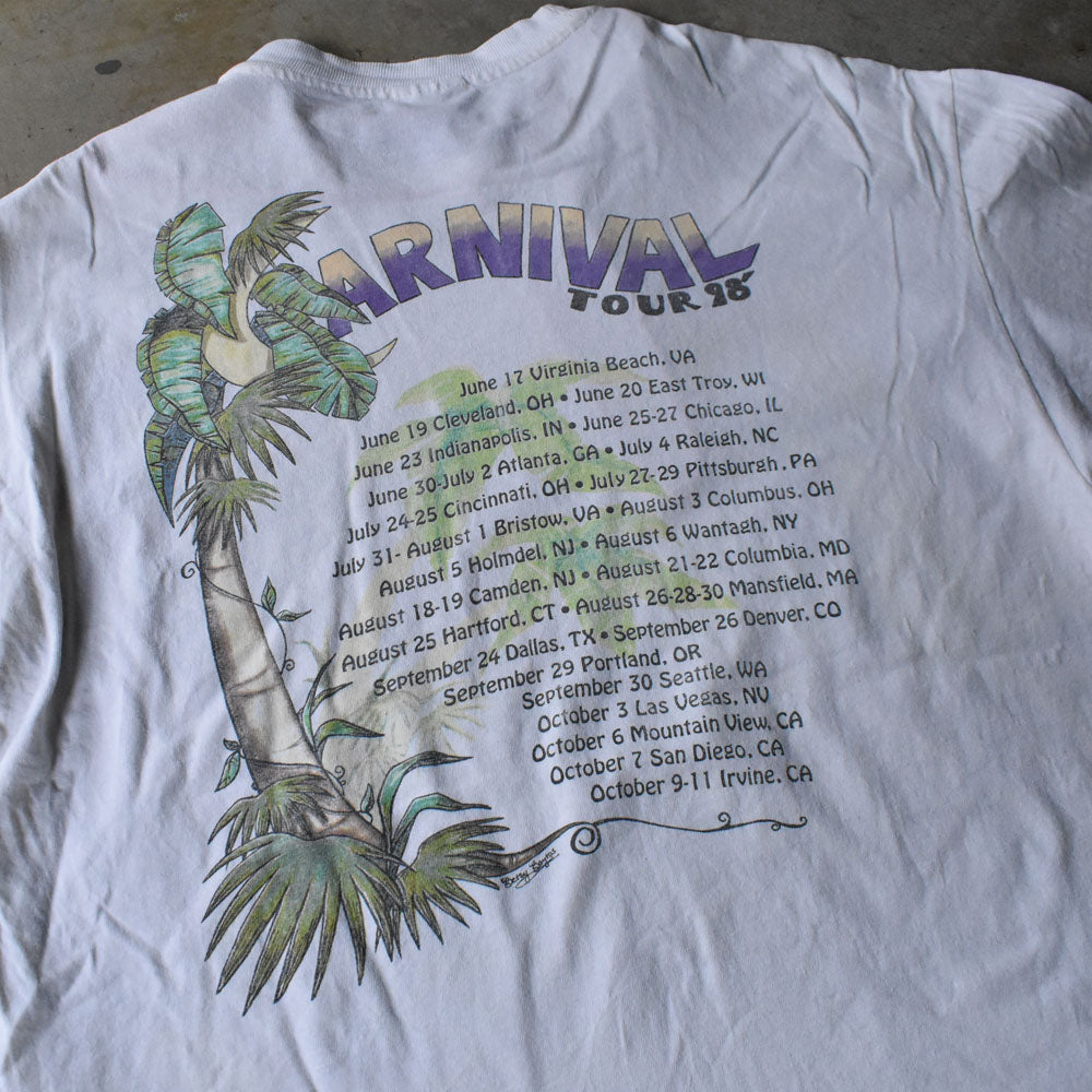 90’s Jimmy Buffett ”CARNIVAL TOUR 1998“ バンドTシャツ 240801