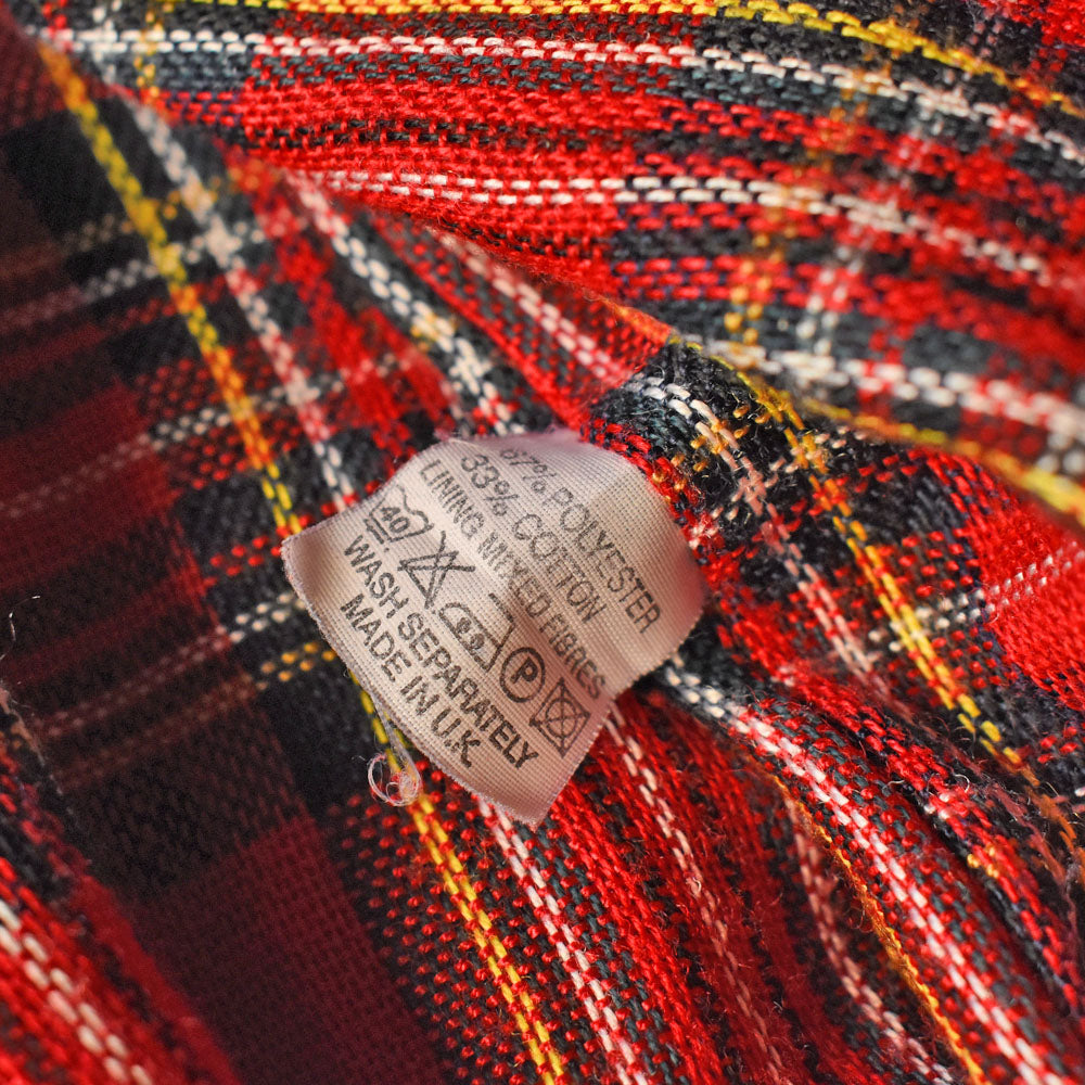 90’s Made in UK Harrington Jacket ベージュ×タータンチェックライナー 250930H