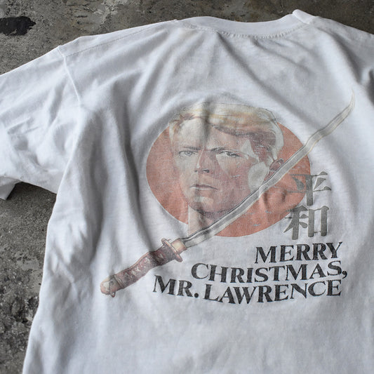 80's “Merry Christmas Mr. Lawrence“ David Bowie 平和/PEACE ムービー Tシャツ 250810HT62