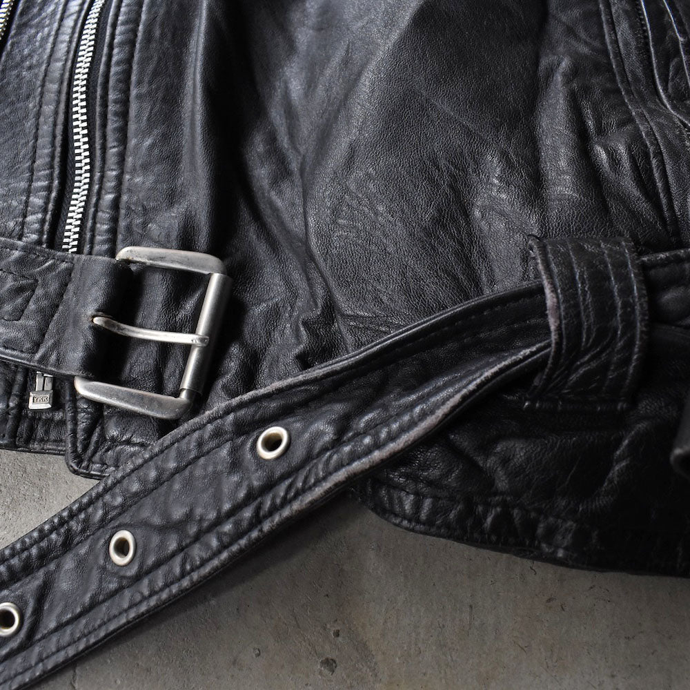 80’s Jordano ダブルジップ レザージャケット 251104H