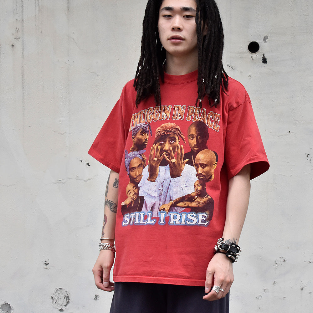 Y2K 2Pac “Still I Rise“ RapTシャツ 240617H