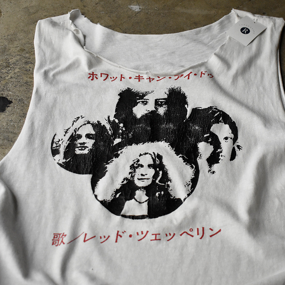 80's-90's LED ZEPPELIN “Hey, Hey, What Can I Do“ カットオフTシャツ 240818H