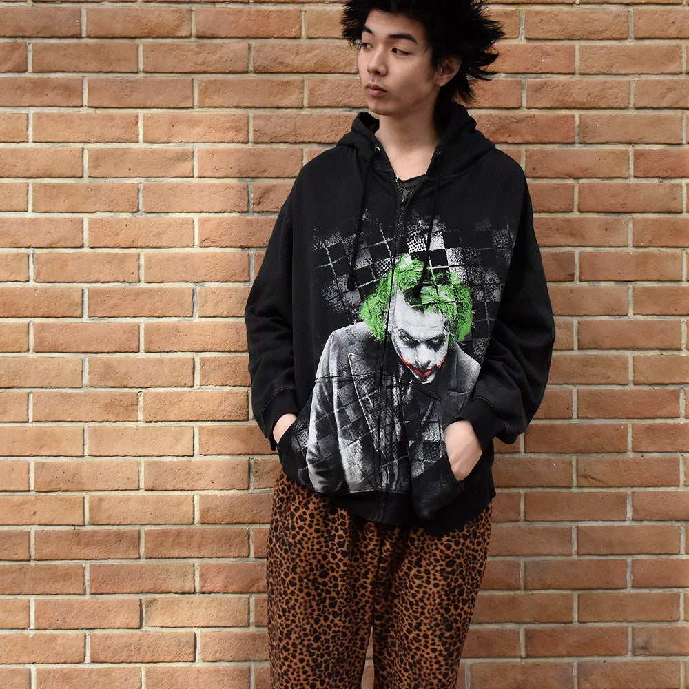Y2K Joker “The Dark Knight” Movie オーバープリント！ フルジップパーカー 250120H