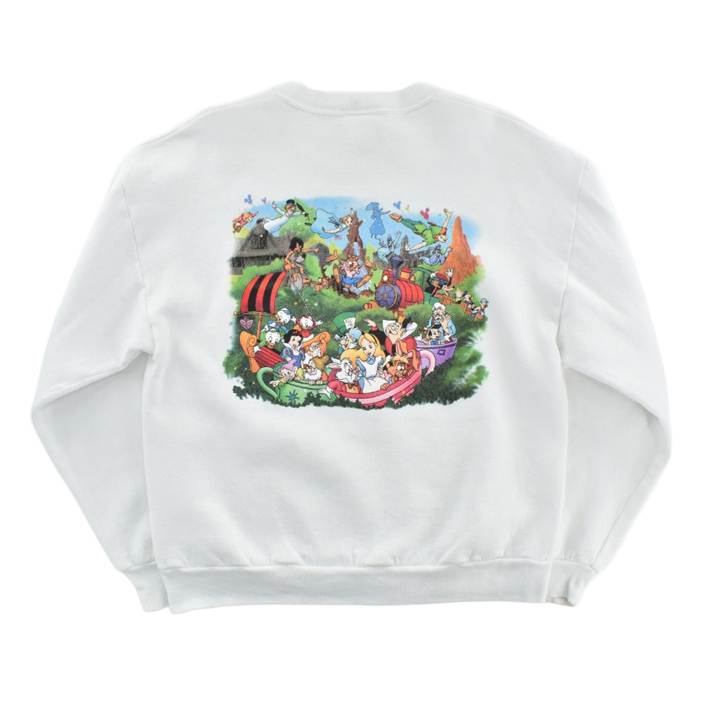90's Walt Disney World "Magic Kingdom" 両面プリント キャラクタースウェット 260731H