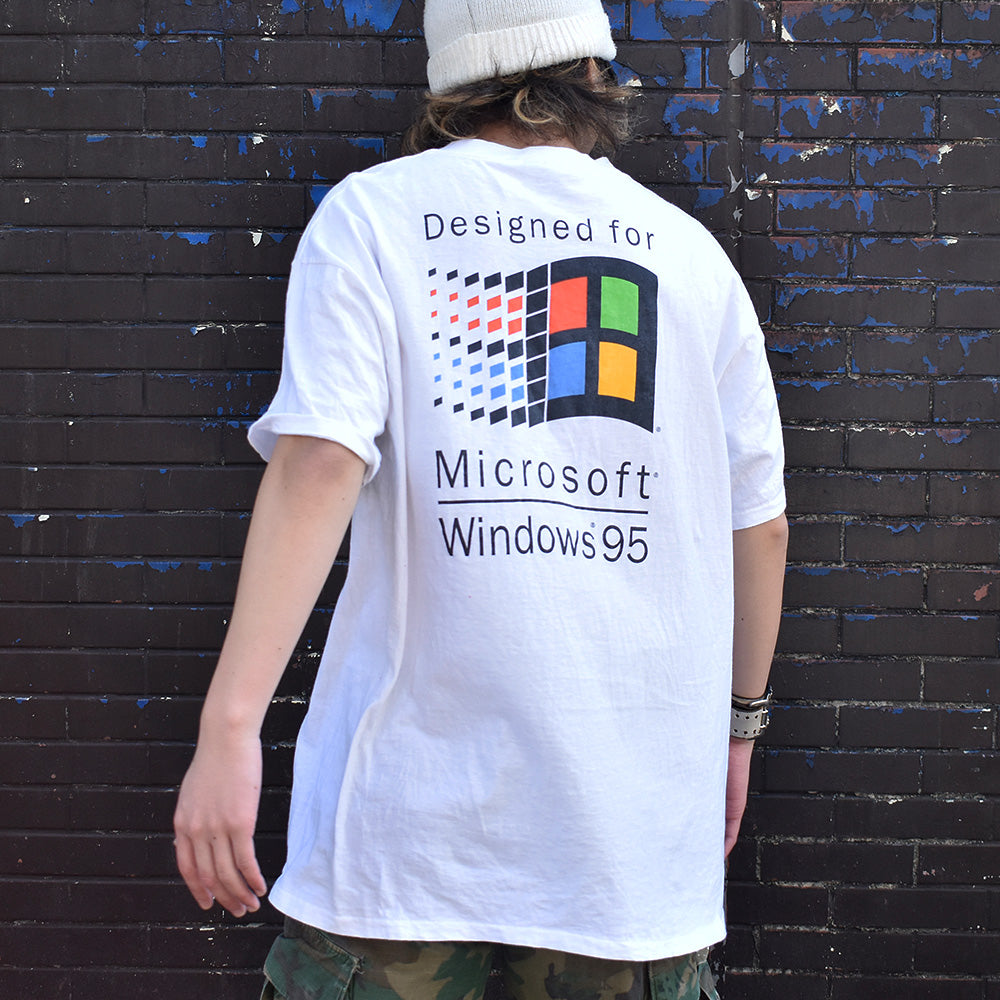 90's Microsoft “Windows95” 企業Tシャツ USA製 231127H