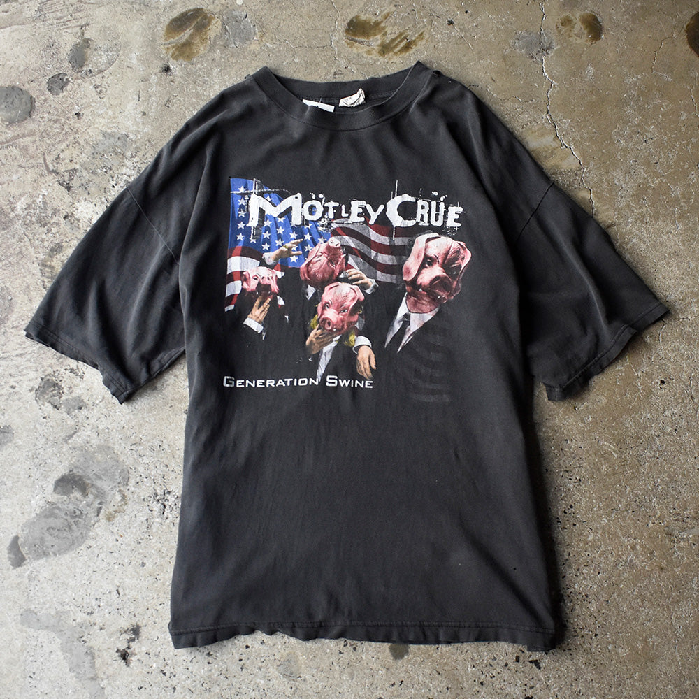 モトリー・クルー Generation Swine ジャケットデザイン PIG バックプリント Tシャツ 1997年 ヴィンテージ