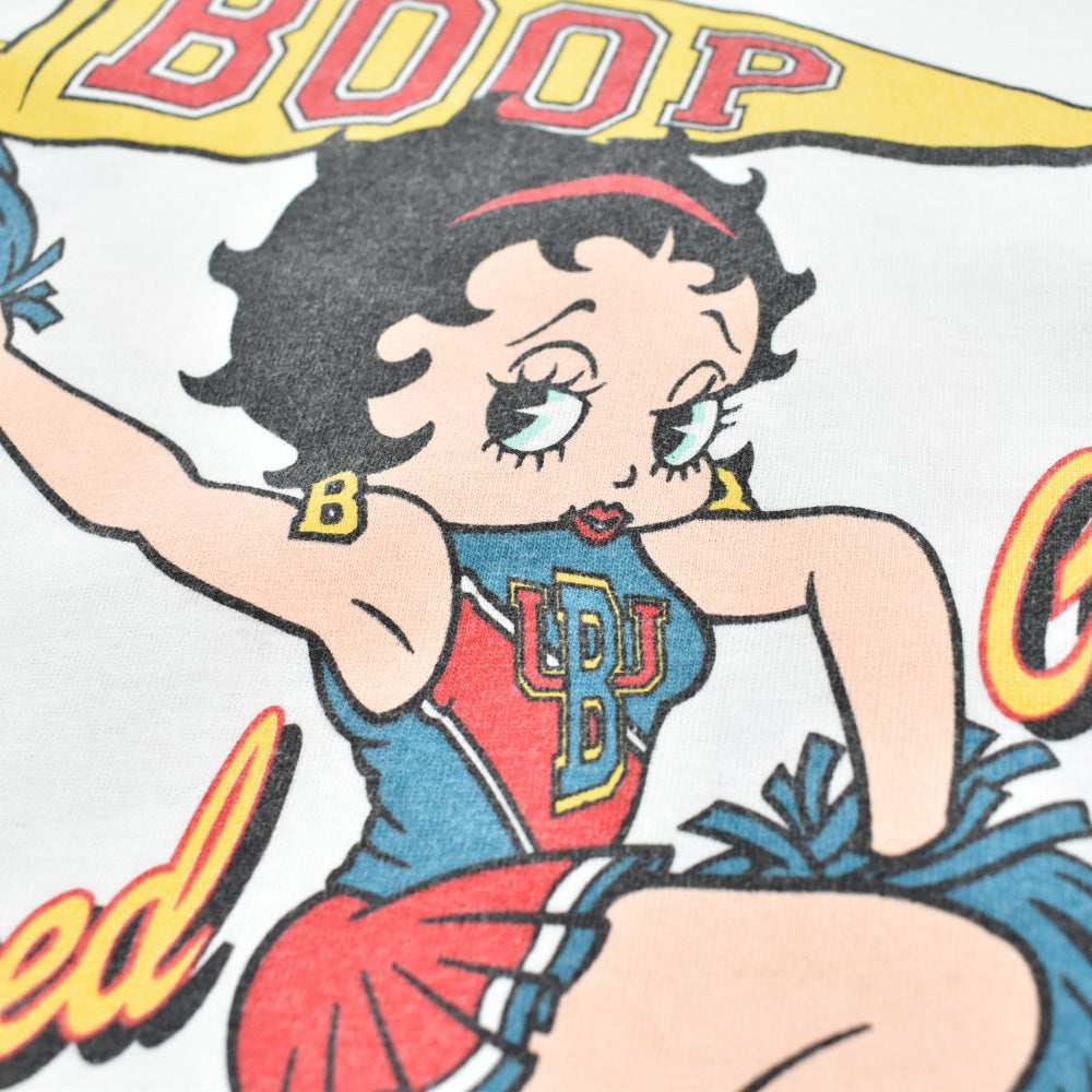 90's Betty Boop "BOOP UNIVERSITY" チアリーダー キャラT USA製 260818H