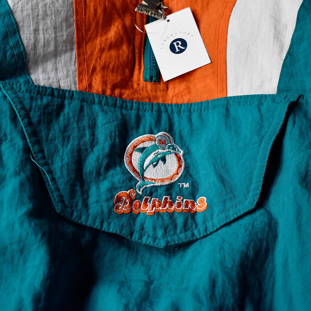 Y2K STARTER NFL “Miami Dolphins” 中綿入りナイロン アノラックパーカー 241222H