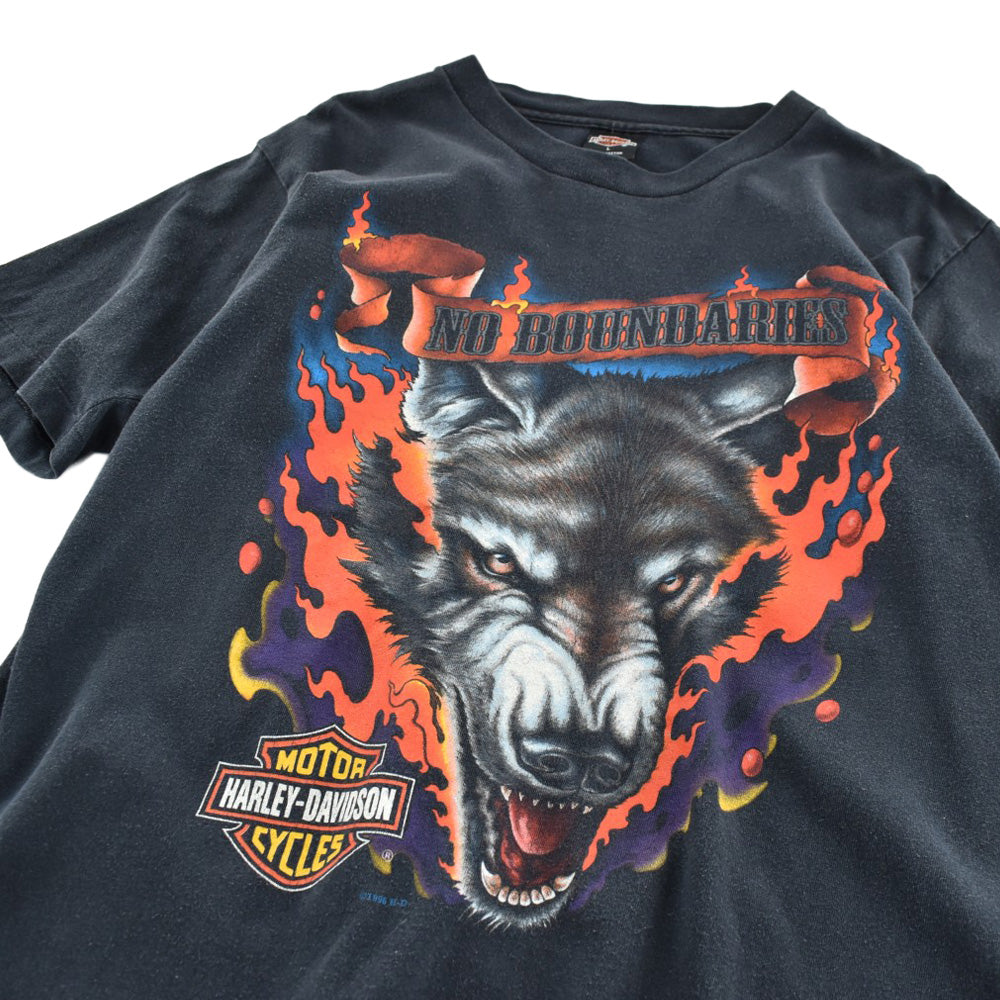 ✨希少✨Harley-Davidson ウルフ 狼 ノースリーブ 90's HARLEY-DAVIDSON 